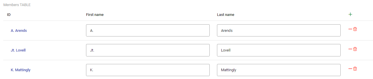 example box table